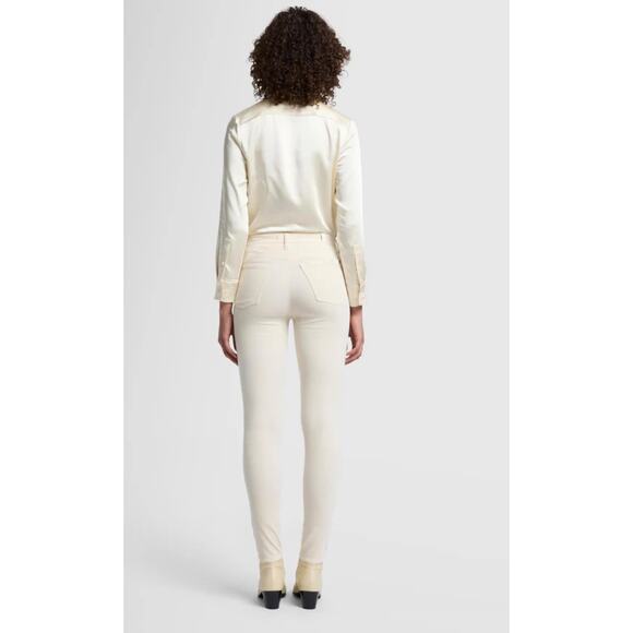 7 FOR ALL MANKIND Velvet High Waist Skinny in Winter White // 4 - Picture 3 of 13